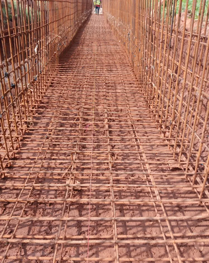 Ferraillage d'un ouvrage en béton armé